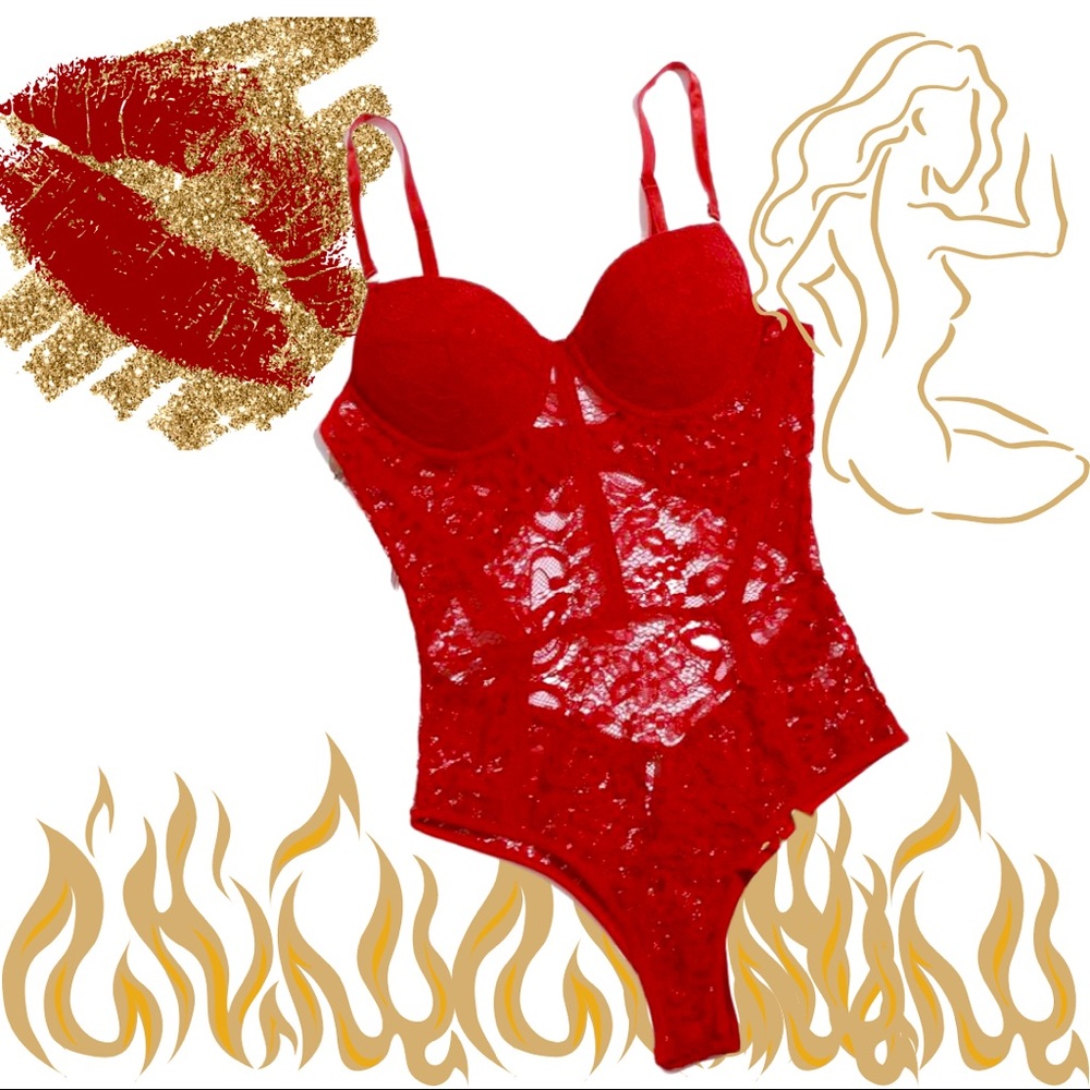 ❤️🌶🌹Floral lace underwear Bodysuit 🌹🌶❤️